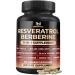 BMVINVOL Resveratrol Supplement | Berberine Quercetin Grape N-Acetyl Cysteine NAD Supplement for Antioxidant & Anti-Aging Support