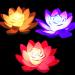 FGX 3 LED lotus light color-changing lotus candle LED Lotus Lantern Colorful Seerose battery-operated waterproof mixed colors for garden aquarium swimming pool festival party decoration