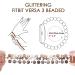 CAGOS Handmade Beaded Elastic Stretch Bracelet Band for Fitbit Versa 3/Sense - Amber Brown - Buy Online on GoSupps.com