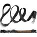 Personalized Reflective Dog Collar & Leash Set Tagme 1.5m Double-Sided Dog Leash for Small Dogs Black 1-Pack - Buy Online on GoSupps.com