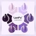 LanFo 6-Piece Purple Glitter Gel Nail Polish Set - UV/LED Soak Off Formula for DIY Manicure at Home - Buy Online on GoSupps.com