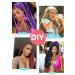 24 Inch Marley Hair Orange Spring Twist Braiding Hair 3 Pack - Pre-Separated Afro Twist Faux Locs Crochet Hair for Black Women - Buy Online on GoSupps.com