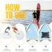 Paddleboard Deck Bag with Waterproof Insert and Zipper Closure - Mesh SUP Storage Pouch with D-Rings for SUP, Surfboard, Kayak, Canoe, Rafting - Buy Online on GoSupps.com