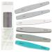 Nail Files, Ahier Nail Buffers Emery Boards Gel Nail Polish Remover Washable Different Grit Nail File Set 6pcs Six Color