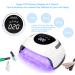 220W UV LED Nail Lamp for Gel Nails | Fast Curing Nail Dryer with 57 Lamp Beads | 4 Timers Professional UV Light for Home & Salon Nail Art - White Large - Buy Online on GoSupps.com