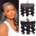 13X4 Frontal Hd Lace Frontal Closure Human Hair Body Wave Only Ear To Ear Closure Free Part Pre Plucked With Baby Hair 150% Density 12A Virgin Natural Black (20Inch 13X4 Body Wave Frontal) 20 inch 13X4BW-Natural Color