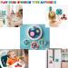 Suction Spinner Toys for Babies - 3pcs Spinner Top, Bath & High Chair Sensory Toys for Toddlers | Baby Fidget Spinner - Window Spinners for 1 Year Old Girls | Astronautic Design - Buy Online on GoSupps.com