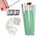 Nail Design Brushes - Polish Pens Set with Nail Liner Brush and Nail Pens for Home Use and Professional Nail Salon with Stickers
