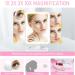 Honadar Trifold Vanity Makeup Mirror with 3 Color Lighting Modes & 52 LED Lights - Touch Control, 180 Rotation, 4 Magnification Levels - Perfect Women's Gift - Buy Online on GoSupps.com