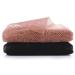 WLLHYF 2 Pcs African Exfoliating Net  Nylon Back Scrubbers Shower Wash Cloth Body Cleaning Spa Massage Bath Towel Deep Clean African Net Sponge for Women Men Shower (Black Coffee)