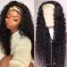 Deep Wave Headband Wigs Human Hair for Black Women Non Lace Front Wigs Brazilian Virgin Hair Deep Curly Headband Human Hair Wigs Glueless Machine Made Wigs 150% Density 22Inch 22 Inch Deep Curly Headband Wig