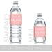 Custom Pink & Gold It's a Girl Baby Shower Water Bottle Labels - Set of 24 Stickers - Buy Online on GoSupps.com