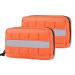 Oneigris feed bag for dogs 2 pieces large space moll feed bag Dog training with reflective stripes Suitable for tactical dog harness training walking orange