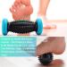 HOFASON Foot Roller Massage Ball Set for Plantar Fasciitis & Body Pain Relief - 1 Roller & 2 Spiky Balls - Foot Massager Reflexology Tool (Black Blue) - Buy Online on GoSupps.com
