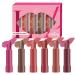 JINGLING JINGLING Glitter Lipstick Nourishing Glossy Lip Care Travel-Friendly Outdoor Party Stick - Pack of 6 Waterproof Sticks