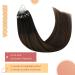 Youngsee Ombre Microring Hair Extensions - Real Remy Hair Brown Medium-Brown 50g 35cm Loop Extensions - Buy Online on GoSupps.com