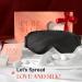 LitBear Weighted Silk Sleep Mask - Mulberry Silk Eye Mask with Pressure Relief & Adjustable Strap for Deep Sleep | Light Blocking Unisex 4.9 oz - Buy Online on GoSupps.com