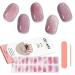 Kalolary Gel Nail Polish Strips Semi Cured Nail Gel Art Sticker Waterproof Full Nail Wraps Decal Sets with Nail File and Stick for Women Girls Nail Art Decor (UV/LED Lamp Required) (10)