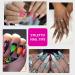 Fully Covering Stiletto Nail Tips - 120 Transparent Gel & Acrylic False Nails | DIY Nail Art & Studios | 10 Sizes Available - Buy Online on GoSupps.com