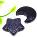 A Pair Gemstone Carved Moon and Star Shaped Couple Necklace Pendants Natural Stone Crystals Polished Figurine Craft Gift JZIGTDEM (Color : Blue Urine Size : 1pair 1.18in) - Buy Online on GoSupps.com