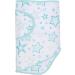 Miracle Blanket Baby Sleep Wearable Swaddle Wrap for Newborn Infant Boy or Girl 0-3 Months Aqua Stars