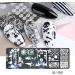 healthGUO Nail Art Stamping Plate Stamper Sponge Pen Halloween Pumpkin Bats Image Nail Polish Template Stamp Stencil Tools Kit 2 - Buy Online on GoSupps.com