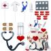 Nurse Cake Topper Nursing Cupcake Toppers Nurse Graduation Cake Decorations RN Theme Party Favors Nurse Decorations for Nursing Graduation Party Doctor Nurse Party Supplies (A)