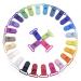 Sutoyuen 24pcs/Pack 1 25mm Plastic Pacifier Clips/Suspender Clips Dummy Pacifier Holder for Teether/Binky/Paci/Bib/Toy Holder Clip Mix 24 Colors