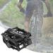 GPMTER 9/16 Bike Pedals for MTB Road Bicycle - Lightweight Aluminum Alloy Flat Pedal with Anti-Skid Pins, Universal Platform for Travel, Mountain, and Cycle-Cross Bikes - Black - Buy Online on GoSupps.com