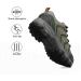 Nortiv 8 Men's Waterproof Hiking & Trekking Shoes - Outdoor Climbing Footwear in Army Green Black & Orange (EU 43) - Buy Online on GoSupps.com