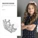 FRCOLOR Set of 4 Princess Tiara Crown Comb Rhinestone Tiara Hair Comb Mini Crystal Hair Clip Rhinestone Crown Hair Comb Hair Accessories for Girls - Buy Online on GoSupps.com