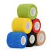 Seadesky self -adhesive bandage 5cm x 4.5 m elastic bandage Cohesive Bandage for sports wrist ligament adhesive tape fixing bandage vet wrap pet animal bandages for dog mixing color