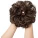 PORSMEER Messy Hair Buns Extensions- Curly Wavy Updo Scrunchies for Women, Medium Brown - Buy Online on GoSupps.com
