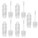 SEWACC Lot de 5 Tubes de Gloss Vides Transparents Mini Flacons Rechargeables pour L vres Format Compact pour Maquillage Voyage et chantillons