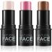 3 PCS Contour Stick Highlighter Stick Waterproof Long Lasting Highlighter Makeup Stick Lightweight Multi-use Cream Contour Buildable Face Makeup Kit for Cheeks Lips - Buy Online on GoSupps.com