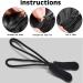 Vesaneae 20 Pack Zipper Pulls - 6.5 cm Black Zipper Extensions for Backpacks Luggage & Handbags - Buy Online on GoSupps.com