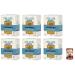 Italian Gourmet E.R. Armando Il Tubetto Rigato Gluten Free Multi-Grain Noodles with Corn Brown Rice and Quinoa 400g + 400g Gourmet Italian Pelati (Pack of 6)