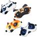 Kids Sleep Mask 4 Pack Cute Animal Cat Dog Funny Sleep Eye Mask for Sleeping Soft Plush Blindfold with Adjustable Strap for Kids Adults Travel Naps Shift Works Games(#2 Style B- 4 Pack)