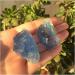 Fluorite 2pcs Pretty Natural raw Blue Fluorite Rough Stone Natural Quartz Crystals Stone for Natural Crystal Rough - Buy Online on GoSupps.com