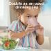 Haakaa Jolly Hippo Baby Straw Cup - Food Grade Silicone Sippy Cup for Infant 6+ Months | BPA Free Training Cup for Toddlers - Bluestone - Buy Online on GoSupps.com