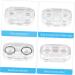 Solustre Contact Lens Case - 3-Pack Plastic Holder with Mirror | Stylish & Compact 7.5x4.5cm Storage for Glasses & Lenses - Perfect for Travel! - Buy Online on GoSupps.com