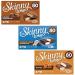(3 Pack) Skinny Whip Bars | Double Chocolate | Toffee | Coconut & Dark Chocolate |15 Bars in Total.
