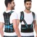 Fit Geno Upgraded Full Back Brace Posture Corrector for Men: Breathable Adjustable for Upper and Lower Back Pain Relief- Scoliosis Hunchback Thoracic Spine Corrections and Back Support (Large)