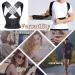 Adjustable Posture Corrector for Men and Women - XL Black Back Brace for Shoulder and Spine Pain Relief - Buy Online on GoSupps.com