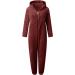 Haiorziyou Women's Winter Jumpsuit - Fluffy Hooded Fleece Pajamas Cuddly Teddy Onesie Soft Warm Overall 5XL - Buy Online on GoSupps.com