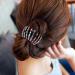 SUANQ 4Set Rhinestone Bird Nest Hair Clip Expandable Ponytail Holder Hair Claw Clamps Colorful Fashion Bun Makers Hair Accessory Donut Bun Maker for Women Girls - Buy Online on GoSupps.com