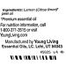 Young Living Vitality Lemon Essential Oil 5ml - 100% Pure Citrus Flavor for Cooking & Drinks - Elevate Your Culinary Creations - Buy Online on GoSupps.com