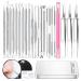 YOUYISI 22-Piece Pimple Popper Tool Kit, Blackhead Remover Tools for Blemish, Professional Face Acne Tools Extractor Kit, Zit Popper Tool Estheticians Comedone Extractor Tool Blackhead Tweezer