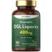 DGL Licorice Root Tablets 400mg | Chewable Tablets | High Strength Liquorice Root Extract | 90 Count | Suitable for Vegetarians & Vegans | by Horbaach