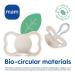 MAM Air Night Pacifiers Set of 2 | Silicone Holder Included | 6-16 Months | Neutral Colors - Shop Internationally! - Buy Online on GoSupps.com
